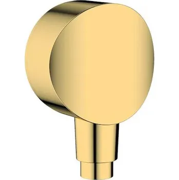 Sprchový držák Hansgrohe Fixfit - Sprchové kolínko S se zpětným ventilem, leštěný vzhled zlata 26453990