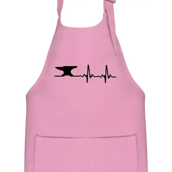 Kuchyňská zástěra EKG kovář - Dětská zástěra na vaření - Univerzální velikost ( Růžová )