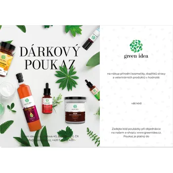 Green idea Dárkový poukaz elektronický 500 Kč 500 Kč