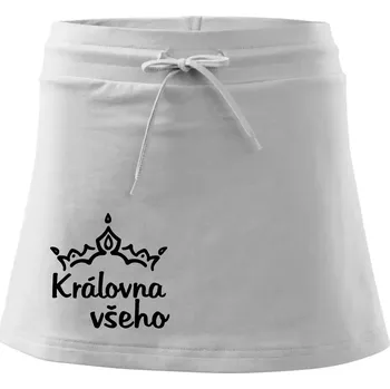 Dámská sukně Královna všeho - Sportovní sukně - two in one - S ( Bílá )