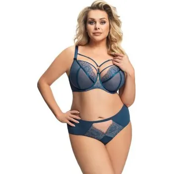 Podprsenka Nevyztužená podprsenka Gorsenia K496 Paradise Modrá 65J