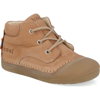 Dívčí obuv Barefoot dětské kotníkové boty Koel - Avery Leather Old Pink hnědé Velikost: 23