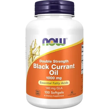 Doplněk stravy Now Foods Black Currant Oil, Double Strength 1000 mg 100 kapslí