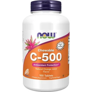 Doplněk stravy Now Foods Vitamin C-500 Orange 100 tablet