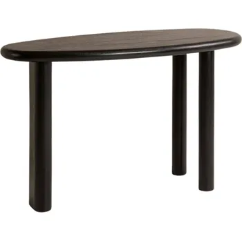 Toaletní stolek Micadoni Černý dřevěný toaletní stolek Aita 120 x 50 cm