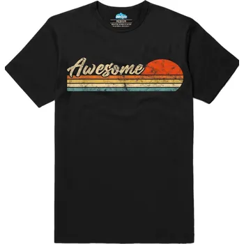 Pánské tričko Pánské tričko Retro Awesome (Velikost: L, Barva: Černá)