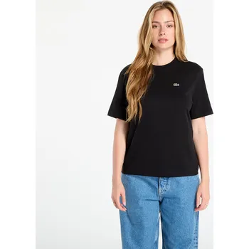 Dámské tričko Tričko LACOSTE Soft Cotton T-shirt Black 34