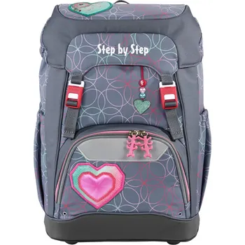 Školní batoh HAMA Školní batoh Step by Step GRADE Glitter Heart Hazle, AGR certifikát (213605)