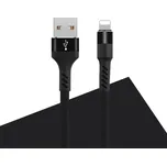 Kabel Maxlife MXUC-01 USB - Lightning 1,0 m 2A černý nylon