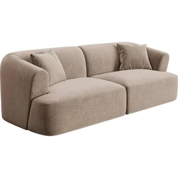 Pohovka Cosmopolitan Design Béžová sametová trojmístná pohovka Campi 220 cm