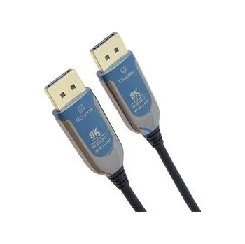 Kabel do PC PremiumCord 8K Optický DisplayPort 1.4 přípojný kabel M/M, zlacené konekt. 10m