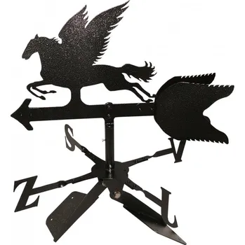 Zahradní dekorace Harmony Větrná korouhev na hřeben střechy Kůň Pegas