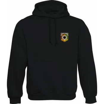 Pánská mikina Mikina s kapucí 152. ženijní prapor - simple - černá
