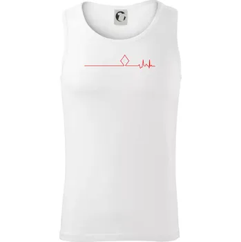 Poker EKG kule kára - Tílko pánské Core - L ( Bílá )