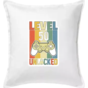Polštář Gaming narozeniny 50 - Polštář 50x50 - 50x50 - Pouze potah ( Bílá )
