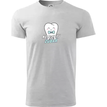 Pánské tričko Nejlepší zubař - Triko extra velké (5-8XL) - 7XL ( Světlešedý Melír )