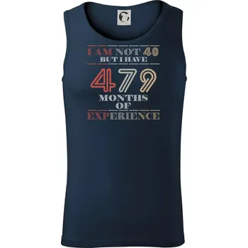 40 years 479 months of experience - Tílko pánské Core - 2XL ( Námořní modrá (velmi tmavá - téměř černá) )