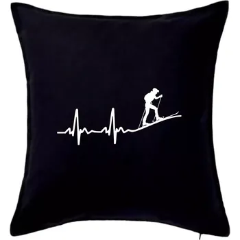 Polštář EKG skialpinismus - Polštář 50x50 - 50x50 - Pouze potah ( Černá )