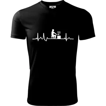 Chlapecké tričko EKG sauna - Dětské triko sportovní (dresovina) - 122 cm/6 let ( Černá )