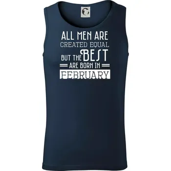 All men are created equal february - Tílko pánské Core - XL ( Námořní modrá (velmi tmavá - téměř černá) )