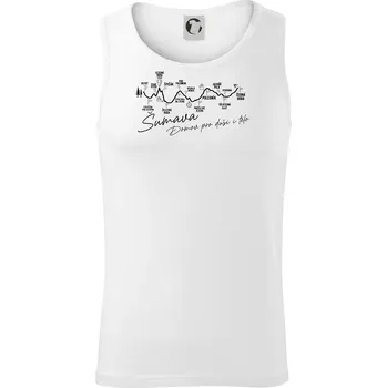Šumava - Domov pro duši i tělo - Tílko pánské Core - 2XL ( Bílá )