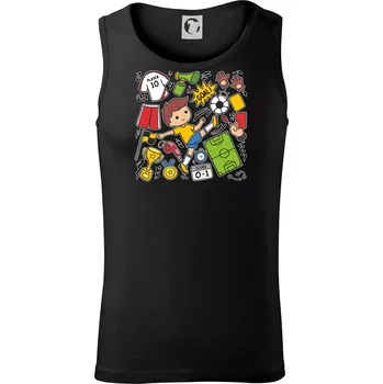 Pánské termoprádlo Malý fotbalista ikony - Tílko pánské Core - L ( Černá )