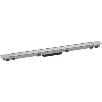 Odvodňovací žlab Hansgrohe RainDrain Match Plus - Sprchový žlab 90 cm, s roštem, kartáčovaná ocel 56216800