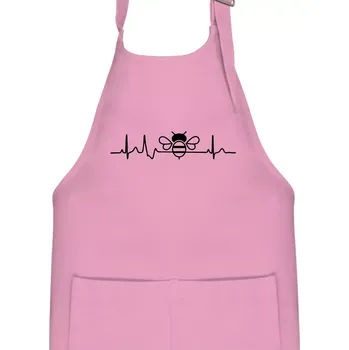 Kuchyňská zástěra EKG včela - Dětská zástěra na vaření - Univerzální velikost ( Růžová )