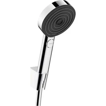 Sprchová hlavice Hansgrohe Pulsify Select - Set sprchové hlavice, 3 proudy, držáku a hadice 125 cm, chrom 24302000