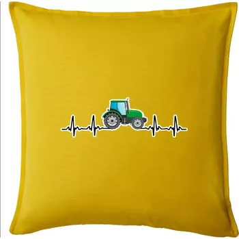 Polštář Traktor barevný ekg - Polštář 50x50 - 50x50 - Pouze potah ( Žlutá )