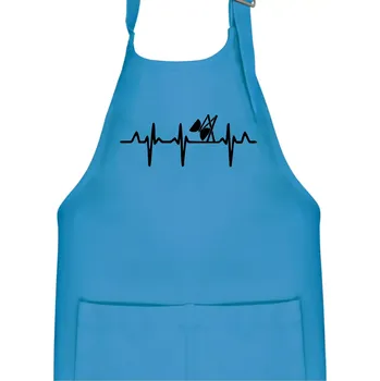 Kuchyňská zástěra EKG diabolo - Dětská zástěra na vaření - Univerzální velikost ( Světlý tyrkys )