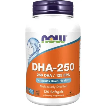 Doplněk stravy Now Foods DHA-250 Fish Oil 120 kapslí