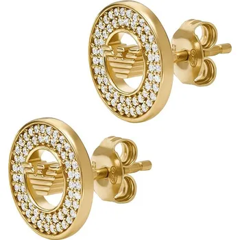 Náušnice Emporio Armani Módní pozlacené náušnice s kubickými zirkony EG3629710 + 2 měsíce na vrácení zboží