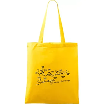 Šumava - Domov divočiny - Taška bavlněná - 42 x 38 cm ( Žlutá )