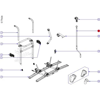 Autodoplněk THULE Ruční klika pro zvedání