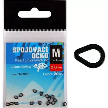 GIANTS FISHING Spojovací očko Pearl Links Large 20ks (3.4 mm) VÝPRODEJ