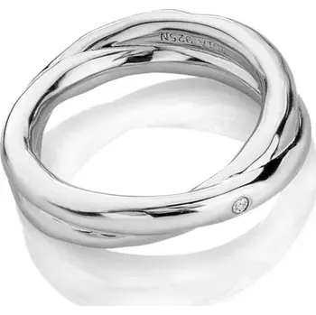 Oblečení a móda Stříbrný prsten Hot Diamonds Aura DR291 Obvod 52 mm