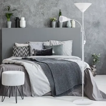 monzana® Stojací lampa Alissa bílá