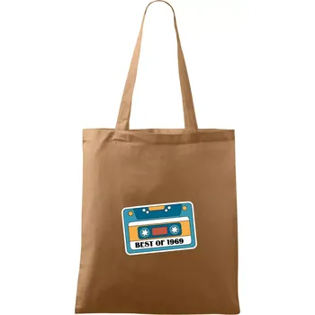 Narozeniny kazeta Best of 1969 - Taška bavlněná - 42 x 38 cm ( Cappuccino )