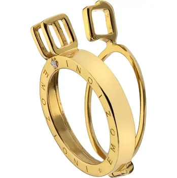 Přívěsek Stříbrný přívěsek Hot Diamonds Emozioni Coin Keeper Yellow Průměr 25 mm