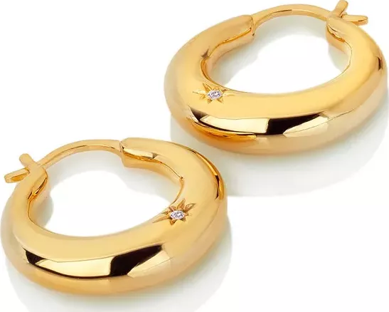 Stříbrné pozlacené náušnice Hot Diamonds x Jac Jossa Soul DE672