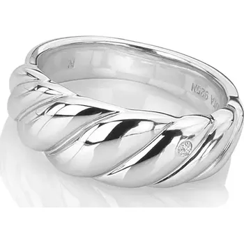 Oblečení a móda Stříbrný prsten Hot Diamonds Most Loved DR239 Obvod 54 mm