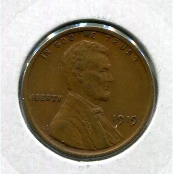 USA. 1 cent 1919. KM-132.