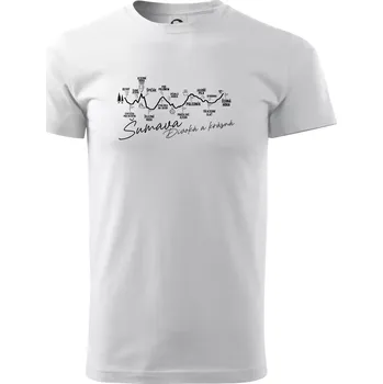 Pánské tričko Šumava - Divoká a krásná - Triko extra velké (5-8XL) - 7XL ( Bílá )