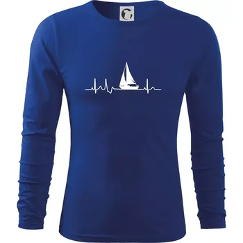 Pánské oblečení EKG plachetnice - Triko s dlouhým rukávem FIT-T long sleeve - M ( Královská modrá )