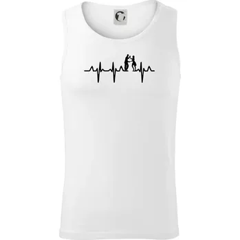 EKG salsa tanečníci - Tílko pánské Core - L ( Bílá )