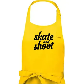 Kuchyňská zástěra Biatlon skate and shoot - Dámská zástěra na vaření - Univerzální velikost ( Žlutá )