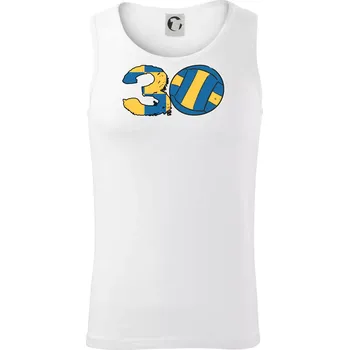 Volejbal kulaté narozeniny 30 - Tílko pánské Core - M ( Bílá )