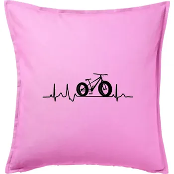 Polštář EKG fatbike - Polštář 50x50 - 50x50 - Pouze potah ( Růžová )