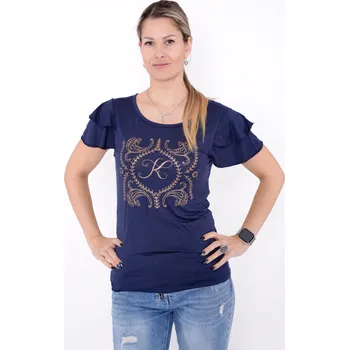 Dámské tričko Dámské triko KIXMI PAMMI TMAVĚ MODRÁ M